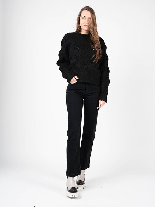 Silvian Heach Pullover Oversize Woman's Black