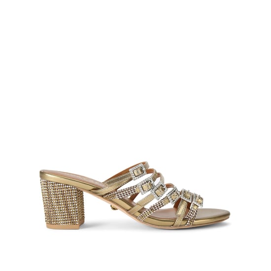 Kurt Geiger London Leather Pierra Block Mules