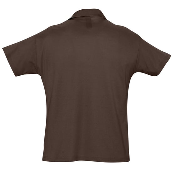 SOLS Heren Zomer II Pique Poloshirt met korte mouwen (Chocolade) - Image 2