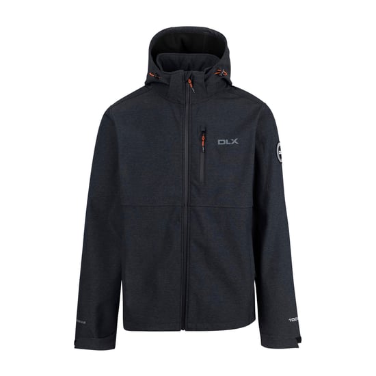 Trespass Heren Justin DLX Marl Soft Shell Jas (Zwarte mergel) - Image 1