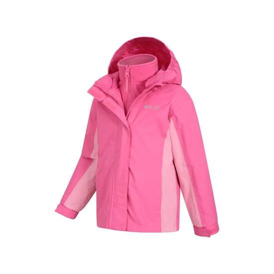 Mountain Warehouse Kinder/Kinder Lightning 3 in 1 Waterdichte Jas (Lichtroze) - Image 3