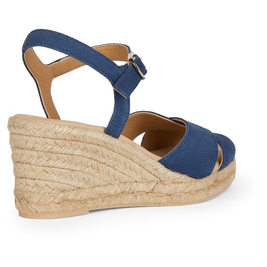 Geox D Gelsa Laag Leren Vrouwen Navy Sandalen - Image 2