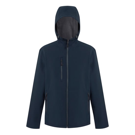 Regatta Heren Navigate 2 Layer Soft Shell Jas (Marine/Seal Grijs) - Image 1