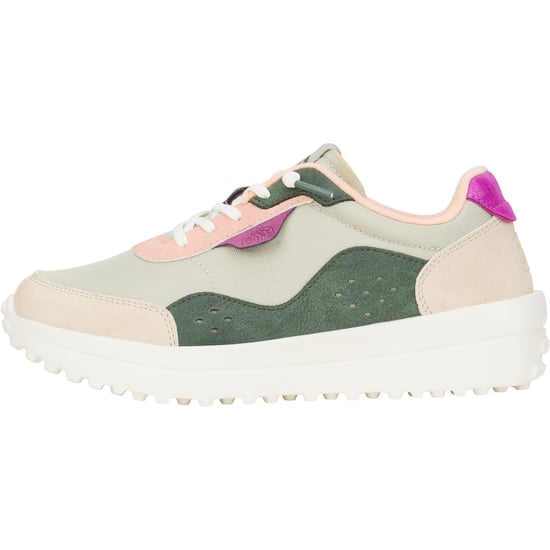 HEYDUDE Hayden Colorblock Polyester Damestrainers Dusty Olive/Multi - Image 5