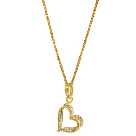 Orphelia 'Cecilia' Dames 925 Sterling Zilveren Hanger met Ketting - Goud ZH-7584/G - Image 3