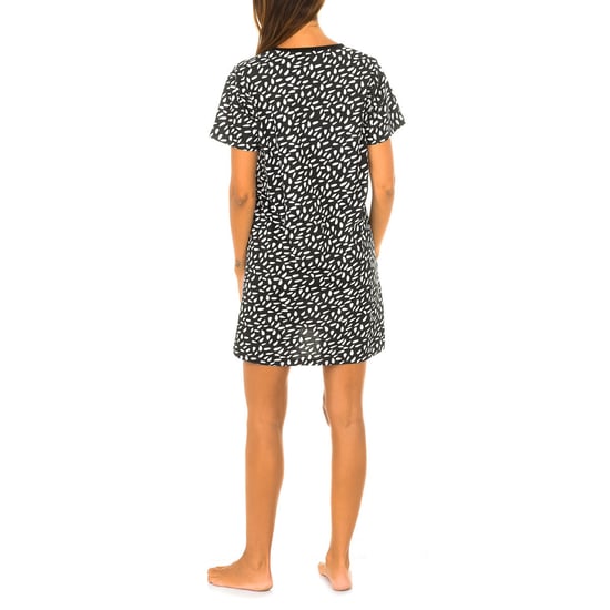 Women's short sleeve round neck nightgown KL45182