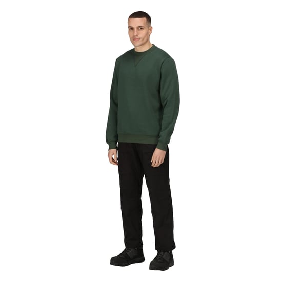 Regatta Mens Pro Crew Neck Sweatshirt (Dark Green)