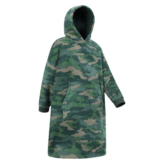 Mountain Warehouse Kinder/Kids Borg gevoerde Camo Hoodie Deken (Kaki Groen) - Image 4