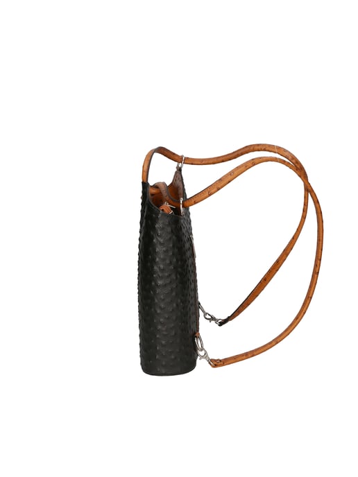 Gave Lux backpack women BLACK/COGNAC