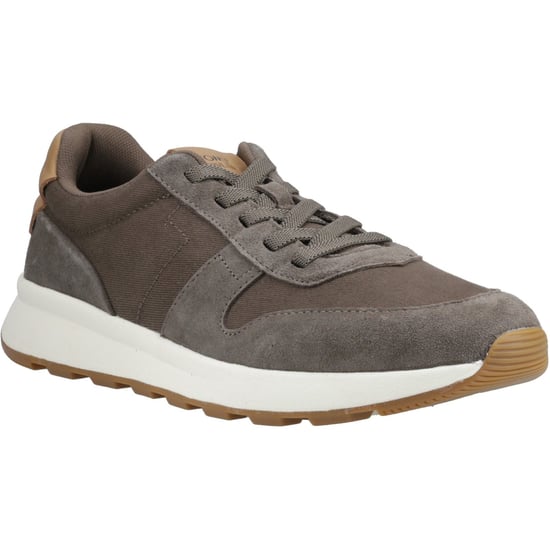 TOMS TRVL Lite Retro Leer Heren Olijf Trainers - Image 1