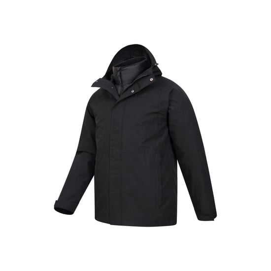 Mountain Warehouse Heren Alaskan 3 In 1 Waterdichte Jas (Zwart) - Image 4