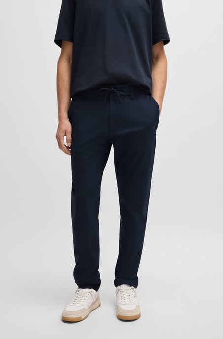 Herenbroeken Boss Tapered-Fit in donkerblauw - Image 5