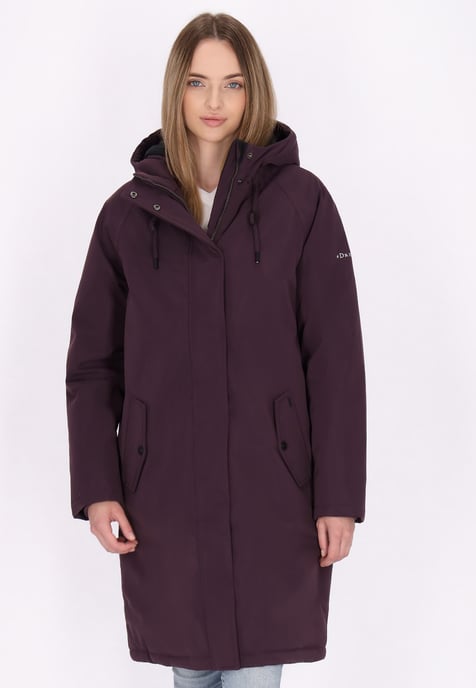 Dreimaster Winter parka Dames donker paars - Image 3