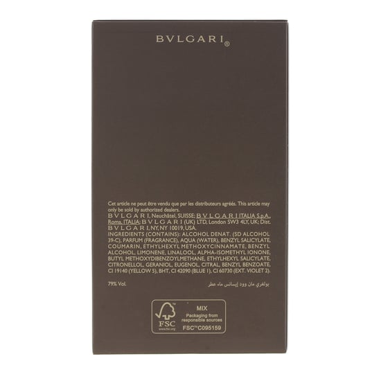 Bulgari Man Wood Essence Eau De Parfum 60ml
