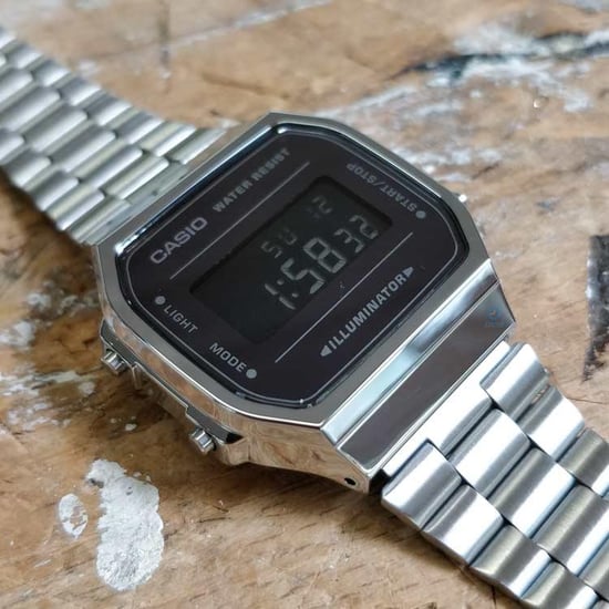 Casio Retro Unisex Zilveren Horloge A168WEM-1EF - Image 3