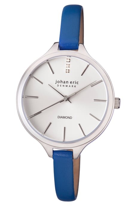 Johan eric: herlev slim women's silver watch