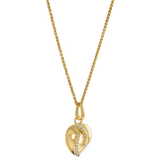 Orphelia 'Amore' Dames 925 Sterling Zilveren Hanger met Ketting - Goud ZH-7577/G - Image 3