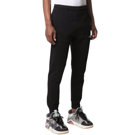 Off-White OW Logo Short Cuffed Black Sweatpants