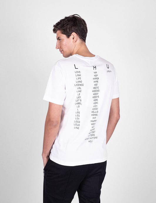 Les Hommes T-shirt Typography Mannen zwart - Image 4