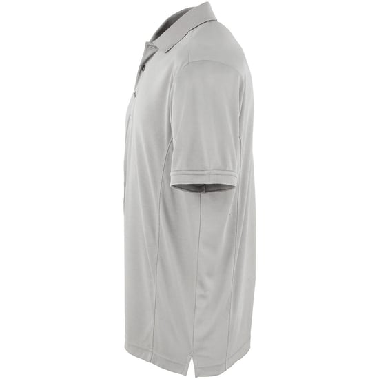 Premier Heren Coolchecker Pique korte mouw Polo T-Shirt (Zilver) - Image 3