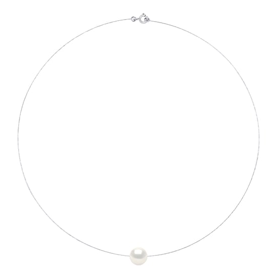 DIADEMA - Necklace - Real Freshwater Pearls - White - White Gold