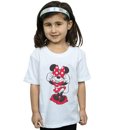 Disney Meisjes Minnie Mouse Strikogen Katoenen T-shirt (Wit) - Image 2