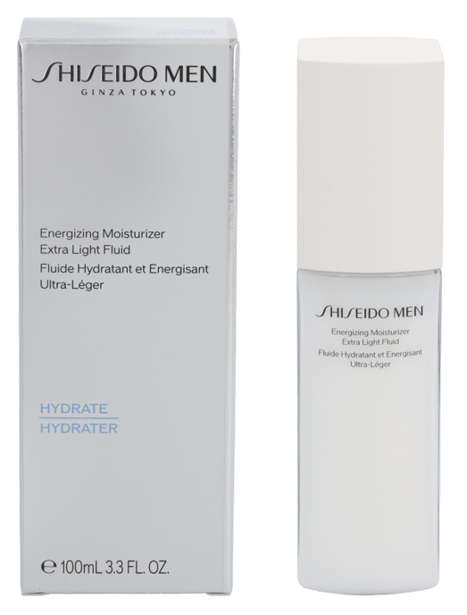 Shiseido Men Energizing Moisturizer Extra Light Fluid 100ml. - Image 1