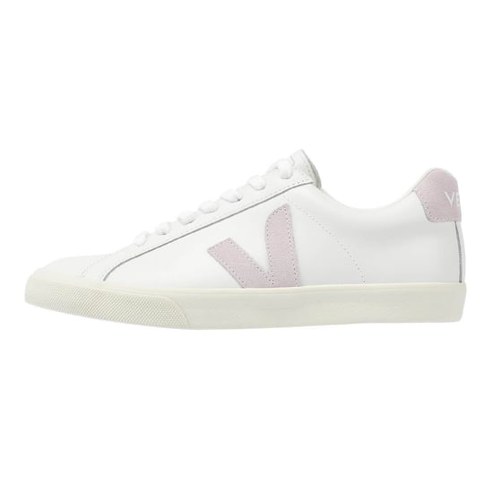 Veja Esplar Leather Vrouwen Wit/Roze Sportschoenen - Image 6