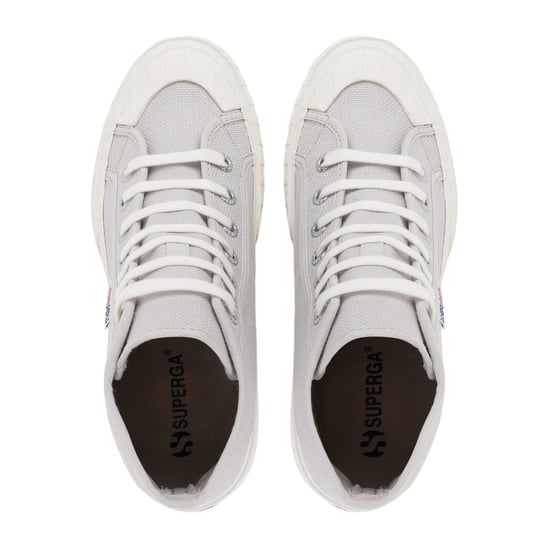 Superga Womens/Ladies 2696 Stripe High Tops (Grey Silver/Avorio)