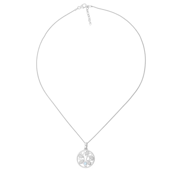Orphelia 'Oceane' Dames 925 Sterling Zilveren Ketting met Hangertje - Zilver ZH-7090 - Image 2
