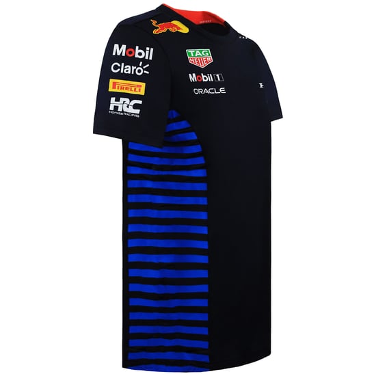 Red Bull Racing Official Teamline Set Up Mens Navy T-Shirt - Image 2
