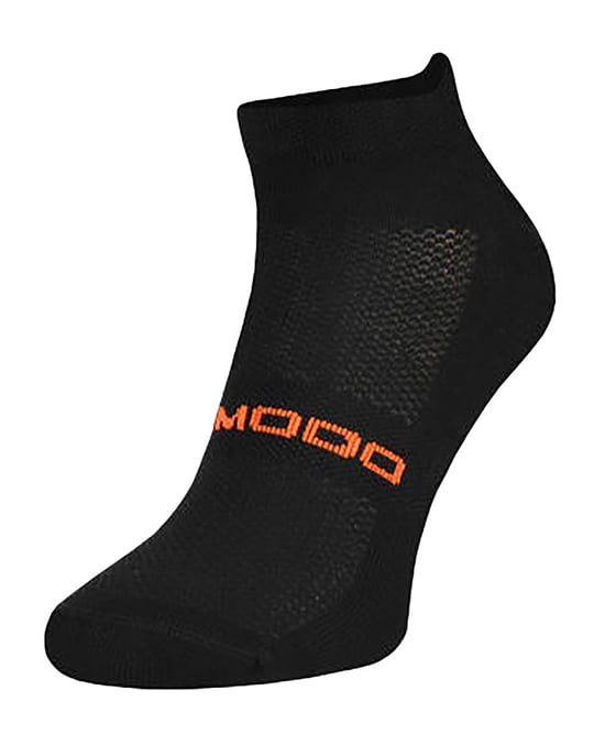 Merinowol hardloopsokken | Comodo | Lichtgewicht gedempte enkelsportsokken voor heren en dames - Zwart - Image 1