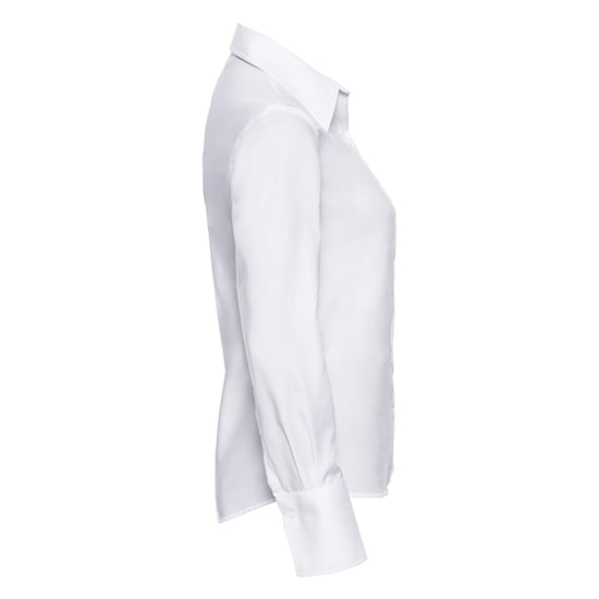 Russell Collection Dames/Dames Ultimate Non-Iron Getailleerde Overhemd met Lange Mouwen (Wit) - Image 3