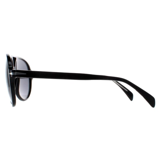 David Beckham Aviator Mens Shiny Black Dark Grey DB1091/S