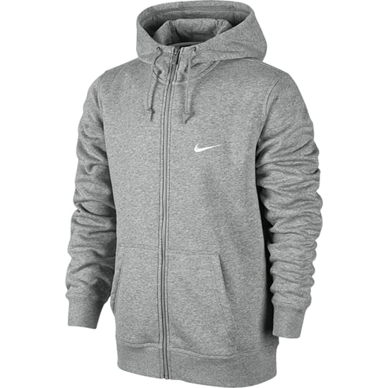 Nike Swoosh logo grijze hoodie met rits - Image 1