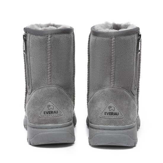 EVER AU Women Starling Zipper Short Boots - Grey