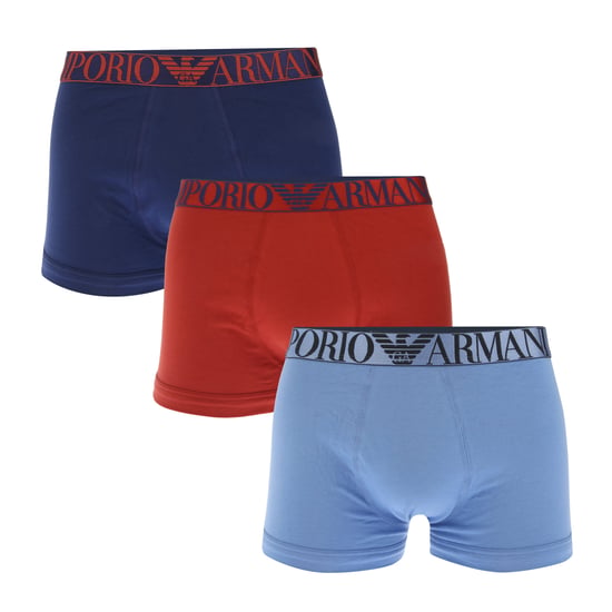 Men's Emporio Armani 3 Pack of Boxers in Multi - Image 1