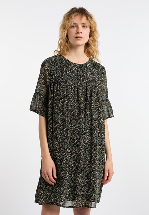 Dreimaster Jurk Dames Zwart Veelkleurig - Image 3
