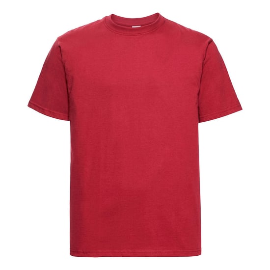 Russell Heren Klassiek Gekamd Katoen Zwaargewicht T-shirt (Klassiek rood) - Image 1