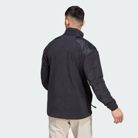Men's adidas Terrex Multi Wind Fleece Jacket in Black - Image 2