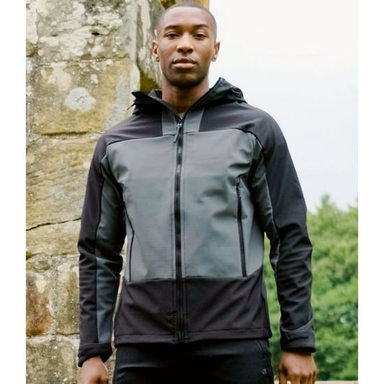 Craghoppers Mens Expert Active Soft Shell Jacket (Carbon Grey/Black)