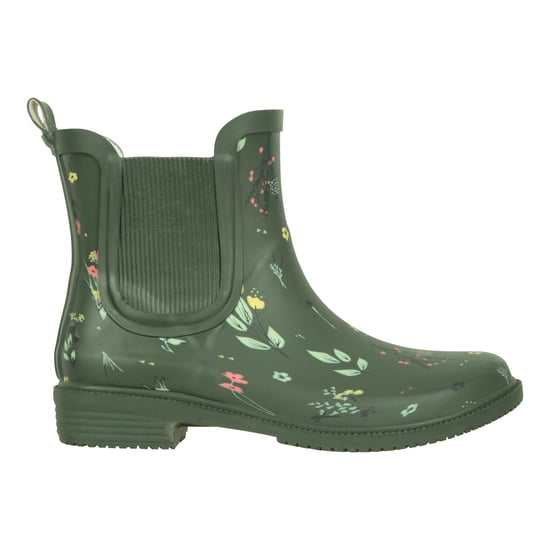 Mountain Warehouse Dames/Dames Bloemen Rubber Enkellaarsjes (Donkere Khaki) - Image 1
