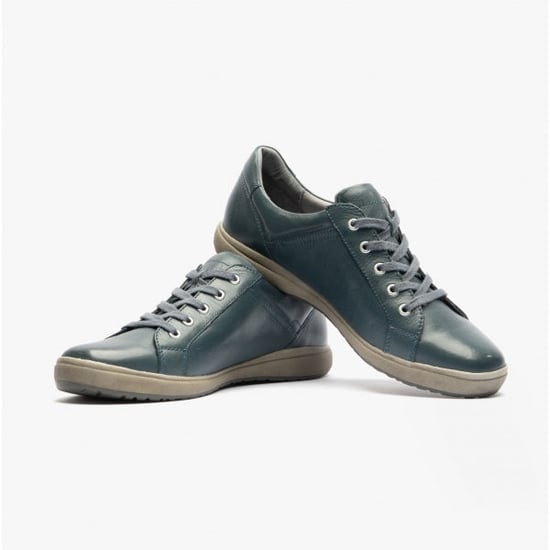 CAREN 12 Dames Leren Sneakers Ocean - Image 4