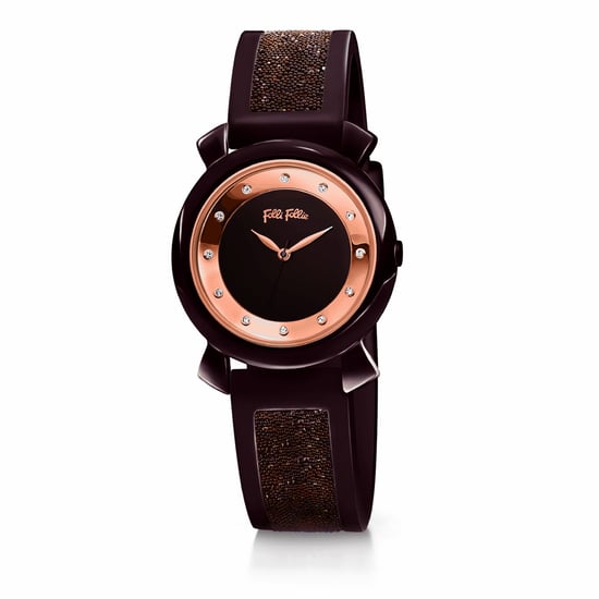 Folli Follie Ladies Watch Quartz brown pink gold