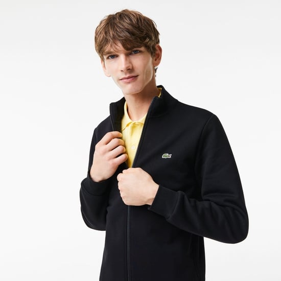 Lacoste regular fit brushed fleece men's sweatshirt with zipper