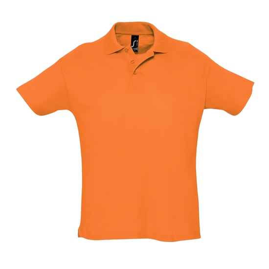 SOLS Heren Zomer II Pique Poloshirt met korte mouwen (Oranje) - Image 1