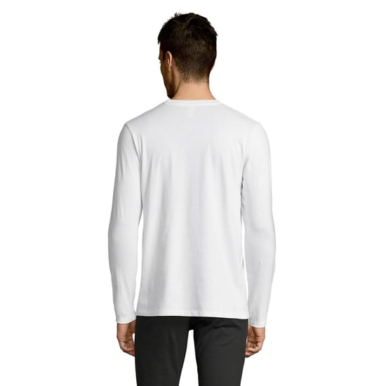 SOLS Heren Imperial Katoenen T-shirt met lange mouwen (Wit) - Image 2