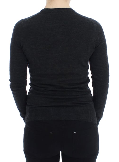Dolce & Gabbana Vrouwentrui Grijs wollen vest met knopen - Image 3