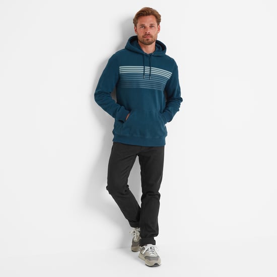 Duxford Mens Overhead Hoody Marine Blue