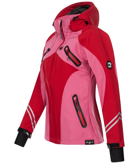 Rock Creek Softshelljacke Rot
